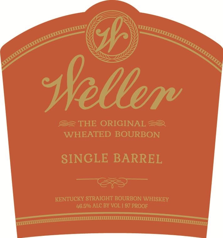 Weller Single Barrel Bourbon Label