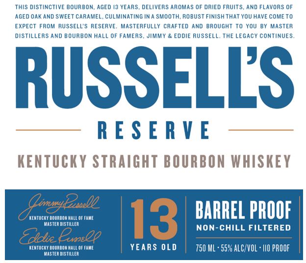 Russell's Reserve 13 Year Barrel Proof